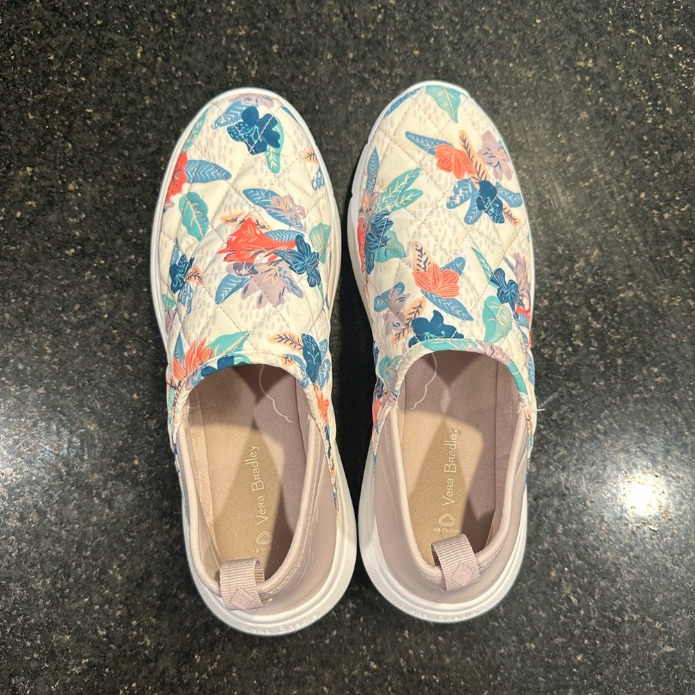 Vera Bradley Cloud Convertable Floral Slip-On Shoes